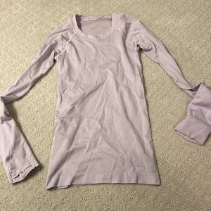 Purple Lululemon swiftly tech long sleeve